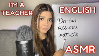 ASMR ROLEPLAY ESPAÑOL  TU MAESTRA TE ENSEÑA INGLÉS [upl. by Noerb]