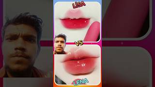 choose New short Lisa Or Lena Lipstick💄👄 viralvideo لوخيروك tiktok lisaorlenalip shorts [upl. by Leahcimnaes]