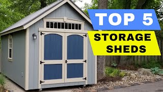 Top 5 Best Outdoor Storage Shed 2024 Review  Best Backyard Garden Shed To Buy On Amazon [upl. by Racso]