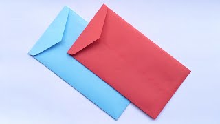 How To Make Official Envelope Full Tutorial  Envelope Making Ideas With glue and scissor At Home [upl. by Garap120]