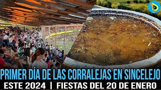 Primer día de las corralejas en Sincelejo de este 2024  Fiestas del 20 de enero [upl. by Ime]