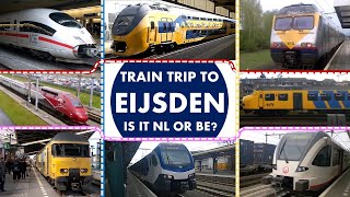 Eijsden The Dutch Station with Belgian Trains [upl. by Hareema350]