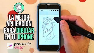 La mejor App para dibujar en iPhone  Procreate Pocket [upl. by Iolande]