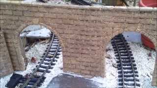 How to make Gscale stone block tunnel portals and walls from foam insulation [upl. by Behlau]