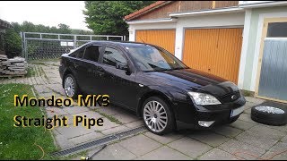 Ford Mondeo MK3 TDCi Straight Pipe [upl. by Eikcor749]