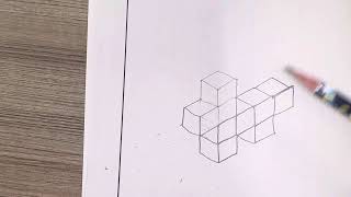 Isometric Llama Stackable Cubes with Negative Space on Graph Paper [upl. by Assile]