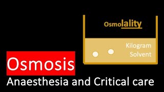 Osmosis Osmolality Osmolarity Tonicity Measurement [upl. by Yrelbmik534]