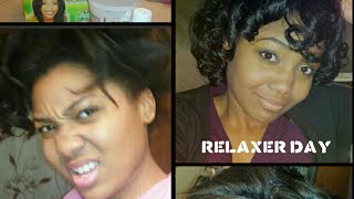 Relaxer Day amp Update  17 Weeks Post  Africas Best Relaxer System [upl. by Bobbe]