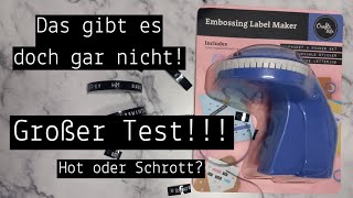 Taugt der wirklich etwas Embossing Label Maker von Action Großer Test Tipps Tricks Hot oder Schrott [upl. by Manley]