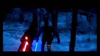 Darth Vader vs Kylo Ren Lightsaber Battle [upl. by Ricki718]