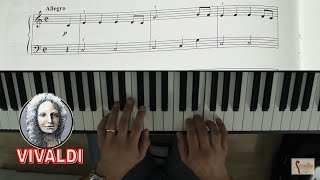 Vivaldi La Primavera  Per Pianoforte Facilissimo  Spartito Tutorial [upl. by Nnylrebma673]