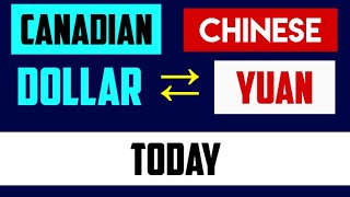 1 CAD to CNY  Canadian Dollars to Chinese Yuan Currency Exchange Rates Today 27 JULY 2024 [upl. by Enair]