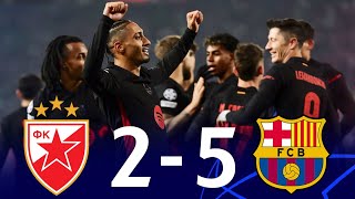 Red Star vs Barcelona 25 UEFA Champions League 202425  MATCH REVIEW [upl. by Akemhs]