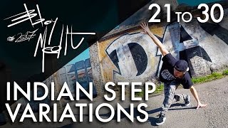 Breakdance Toprock tutorial • 30100 Indian Step Variations • Bboy MeditRock [upl. by Eneres]