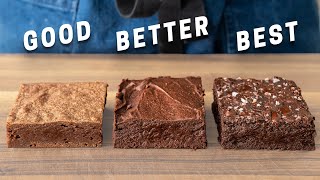 Fudgy Brownies 3 Ways [upl. by Allebara]