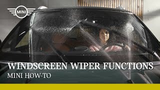 How to set up the windscreen wiper functions I MINI HowTo [upl. by Nuahsyt51]