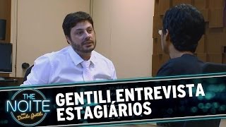 Danilo Gentili seleciona estagiários para o The Noite [upl. by Rozek]