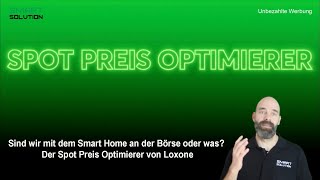 Sind wir mit dem Smart Home an der Börse oder was Der Spot Preis Optimierer von Loxone [upl. by Remoh937]