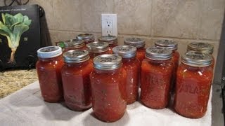 Spaghetti Sauce Canning the Easy Way [upl. by Dinan]