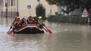 Hundreds evacuated from northern Italy as extreme weather continues to impact Europe [upl. by Haley]