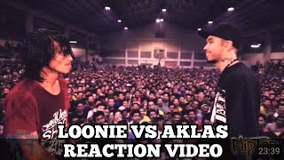 FlipTop  Loonie vs Aklas PRODUCER REACTION [upl. by Eilerua602]