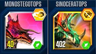 MONOSTEGOTOPS VS SINOCERATOPS  HT GAME [upl. by Winslow385]