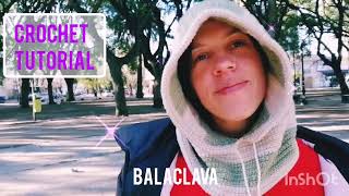 Balaclava  cuello  capucha  tutorial crochet Fácil y rápido 😉💖 [upl. by Sonaj]