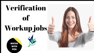 How you can verify your workup jobs account verification of workup job [upl. by Aiket]