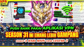 VPN MOBILE LEGEND TERBARU SEASON 31 UNTUK PUSH RANK GAMPANG MUSUH NOOB AUTO WINSTREAK TERBARU 2024 [upl. by Morril421]