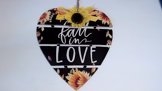 Dollar Tree DIY Calendar Fall In Love [upl. by Bennir]