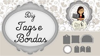 DIY Tags e bordas Silhouette [upl. by Saleme]