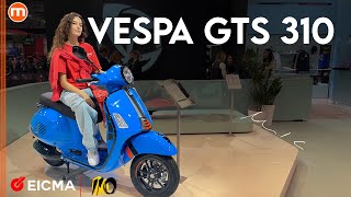 Vespa GTS 310  La più potente di sempre a EICMA 2024 [upl. by Freedman916]