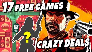 Epic Games 17 FREE Mystery Games  Epic Winter Holiday Sale CRAZY DEALS [upl. by Yhtamit]