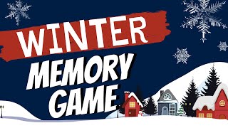 Winter Words  Winter Memory Game  Winter Vocabulary [upl. by Eniamaj]