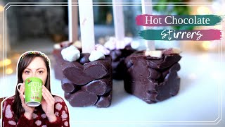 How to Make Hot Chocolate Stirrers  Edible Gifts for Christmas  Handmade Christmas 🎄 [upl. by Anihc]