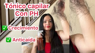 Tónico capilar🌿✅Crecimiento ✅Anticaída Cosmeticanatural tónico Anticaída [upl. by Layton]