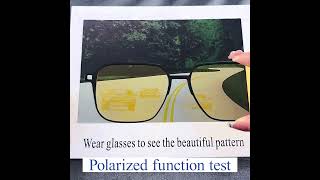 Polarized glasses can provide good driving vision in sudden heavy rain or direct sunlight [upl. by Kristofor610]