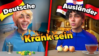 Deutsche vs Ausländer beim KRANK sein 😳😂  Mohi07 [upl. by Zebadiah]