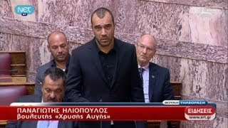 Θερμό επεισόδιο στη Βουλή  Αποβλήθηκε ο Π Ηλιόπουλος για αντικοινοβουλευτική συμπεριφορά  ΕΡΤ [upl. by Bara]