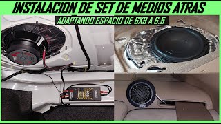 Como instalar set de medios atras sin amplificador bocinas traseras [upl. by Crane]