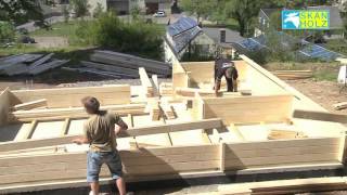 Montage dun chalet de jardin en bois Skan Holz [upl. by Ynohtna404]