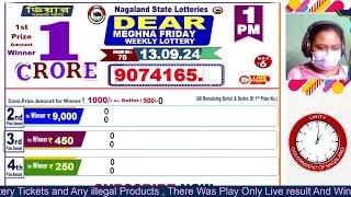 LOTTERY LIVE  Dear nagaland state lottery live draw result 13092024 Lottery live sambad [upl. by Eadmund333]