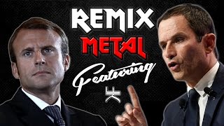 Benoit Hamon ft Emmanuel Macron  Metal REMIX POLITIQUE [upl. by Amalita791]