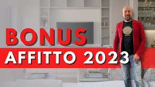 BONUS affitto 2023  Tutte le novità [upl. by Simonne]