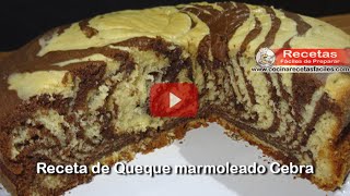 Receta de Queque marmoleado Cebra [upl. by Bailey]