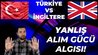 İngiltere vs Türkiye Yanlış Alım Gücü Algısı [upl. by Yrmac]