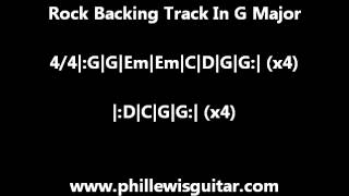 Classic Rock Backing Track In G Major [upl. by Odnomra409]