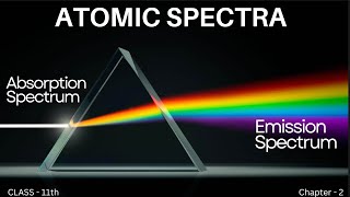 What is Atomic Spectra class 11th  absorption spectra  emission spectra [upl. by Smitt]