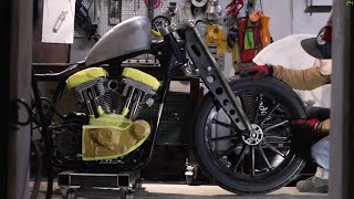 Hand made Motorcycle Girder fork hd harleydavidson bobber springer sportster oldschool custom [upl. by Nolita]