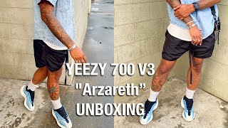 YEEZY 700 V3 quotARZARETHquot REVIEW amp UNBOXING [upl. by Gnart]